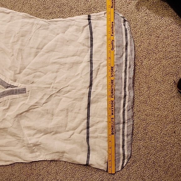 Talbots petite 100% linen boxy fit semi sheer top XLPetite - Picture 7 of 8